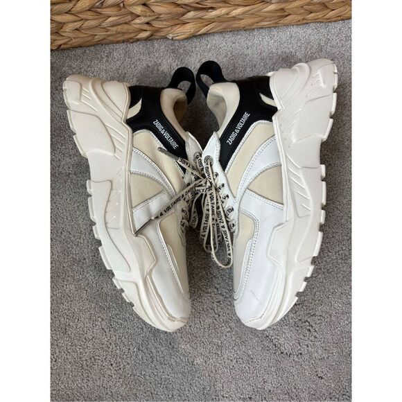 ZADIG&VOLTAIRE  Future Contrast Strap Sneakers, Sz 40 Us 9/9.5 $400 - Picture 7 of 12